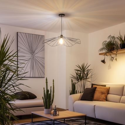 Brilagi - LED-lühter kaabliriputusega CERIA WIRE 1xE27/40W/230V Ø 80 cm must