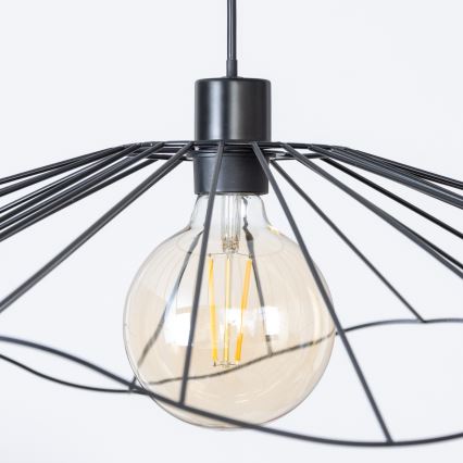 Brilagi - LED-lühter kaabliriputusega CERIA WIRE 1xE27/40W/230V Ø 80 cm must