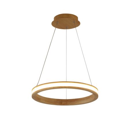 Brilagi - LED-lühter kaabliriputusega UMEA WOOD LED/30W/230V, läbimõõt 40 cm, puit
