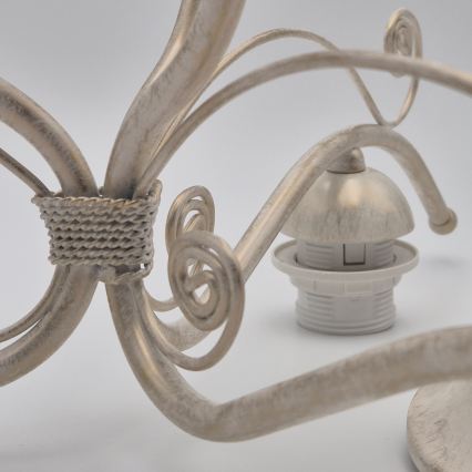 Brilagi - LED-lühter ketiga ANTICO 3xE27/60W/230V 3000K valge patineeritud viimistlus