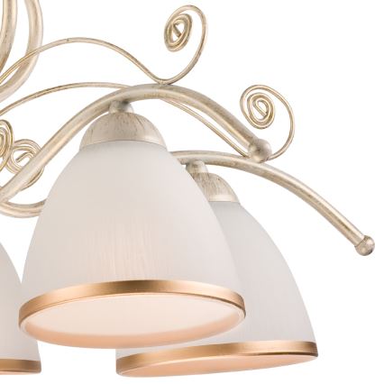 Brilagi - LED-lühter ketiga ANTICO 5xE27/60W/230V 3000K valge patina