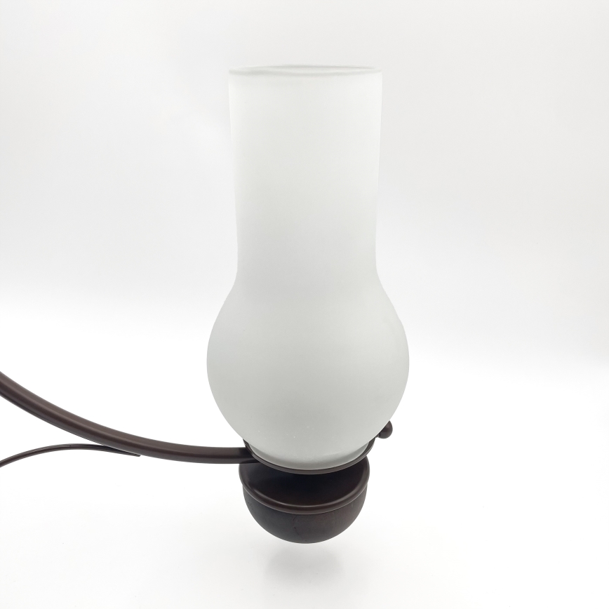 Brilagi - LED-lühter ketiga COTTAGE 3xE14/40W/230V pöök/pruun/valge