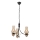 Brilagi - LED-lühter ketiga COTTAGE 3xE14/40W/230V tamm/must/suitsune beež