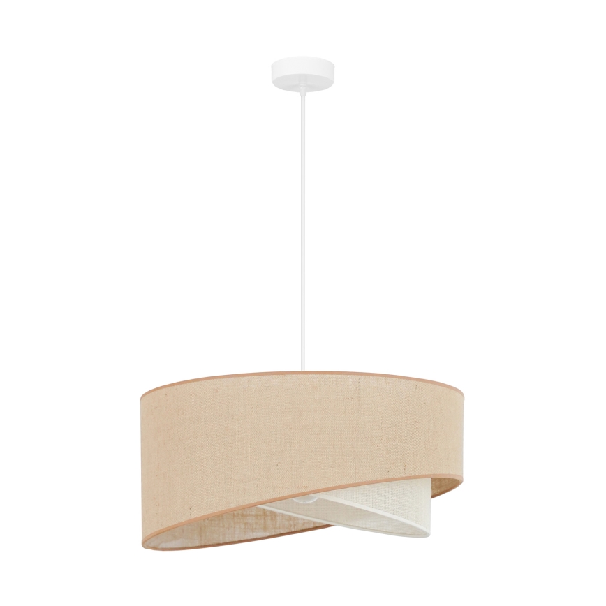 Brilagi - LED Lühter LYRA 1xE27/15W/230V beež/kreemikas