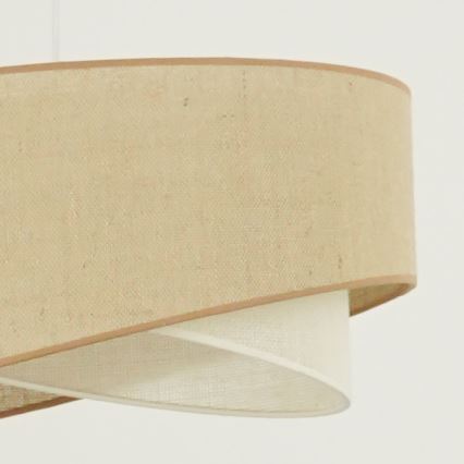 Brilagi - LED Lühter LYRA 1xE27/15W/230V beež/kreemikas