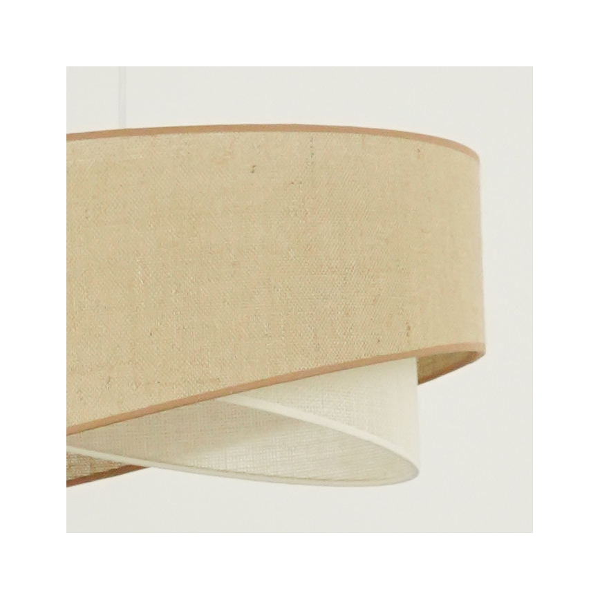 Brilagi - LED Lühter LYRA 1xE27/15W/230V beež/kreemikas