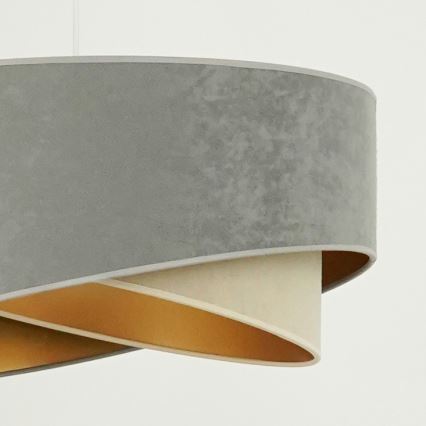 Brilagi - LED Lühter LYRA 1xE27/15W/230V hall/beež/kuldne