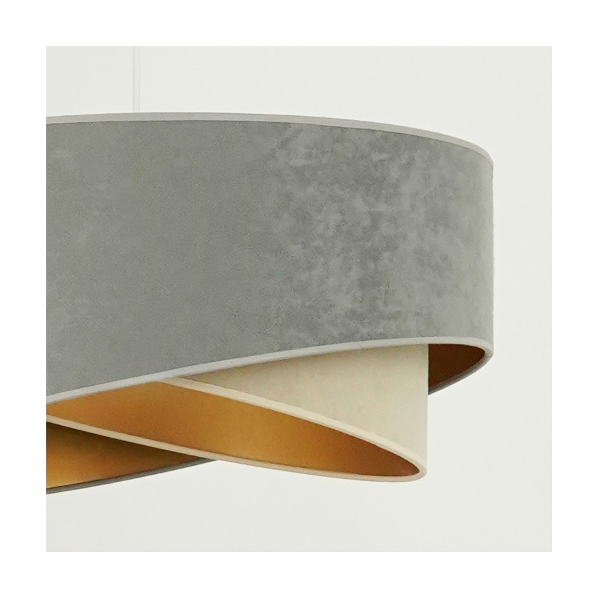 Brilagi - LED Lühter LYRA 1xE27/15W/230V hall/beež/kuldne