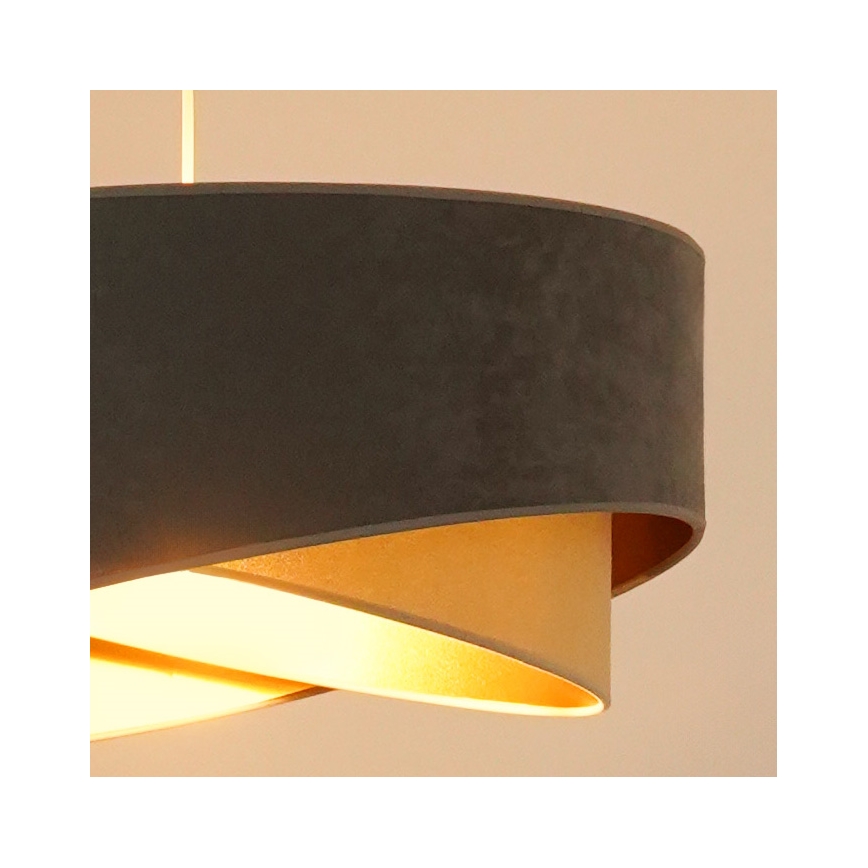 Brilagi - LED Lühter LYRA 1xE27/15W/230V hall/beež/kuldne