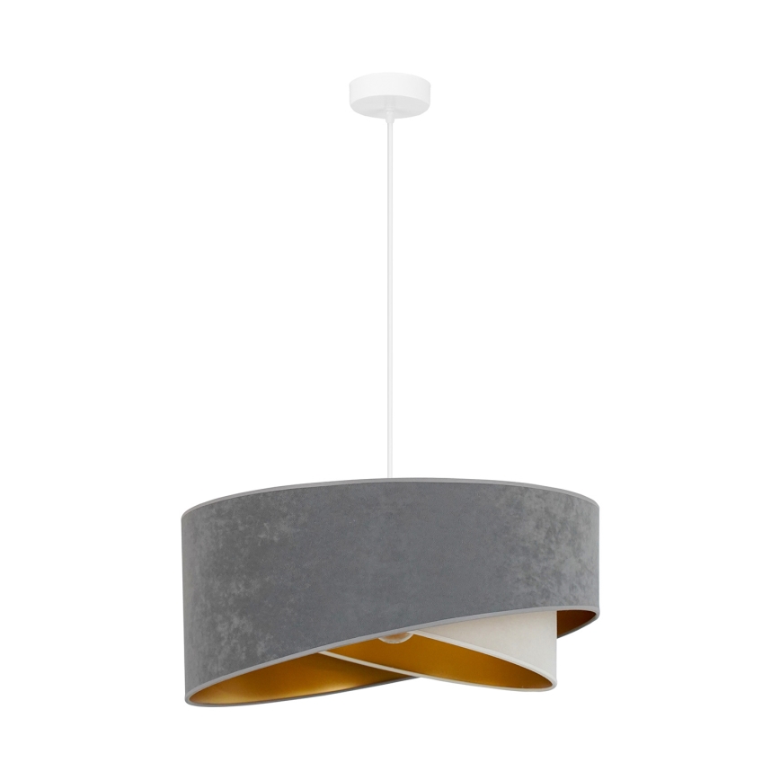 Brilagi - LED Lühter LYRA 1xE27/15W/230V hall/kreemikas/kuldne