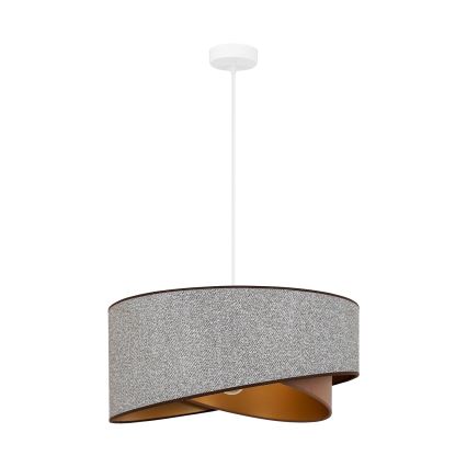 Brilagi - LED Lühter LYRA 1xE27/15W/230V hall/kreemikas/kuldne