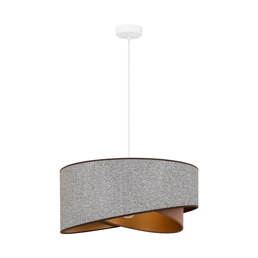 Brilagi - LED Lühter LYRA 1xE27/15W/230V hall/kreemikas/kuldne