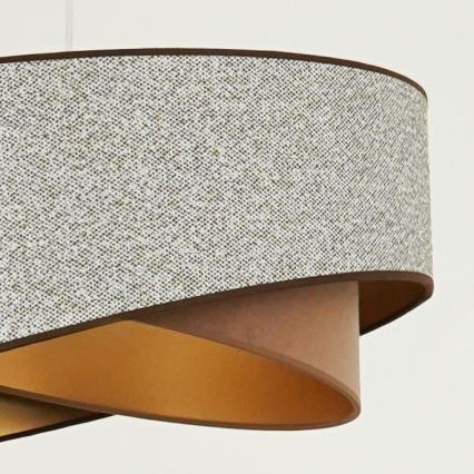 Brilagi - LED Lühter LYRA 1xE27/15W/230V hall/kreemikas/kuldne