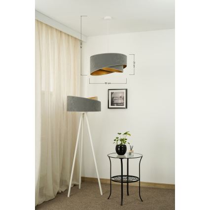 Brilagi - LED Lühter LYRA 1xE27/15W/230V hall/kuldne