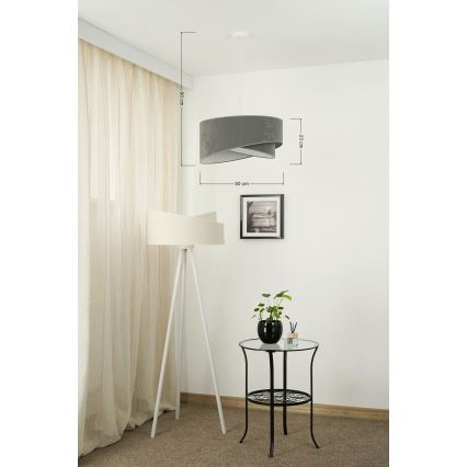 Brilagi - LED Lühter LYRA 1xE27/15W/230V hall/valge