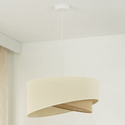 Brilagi - LED Lühter LYRA 1xE27/15W/230V kreemikas/beež