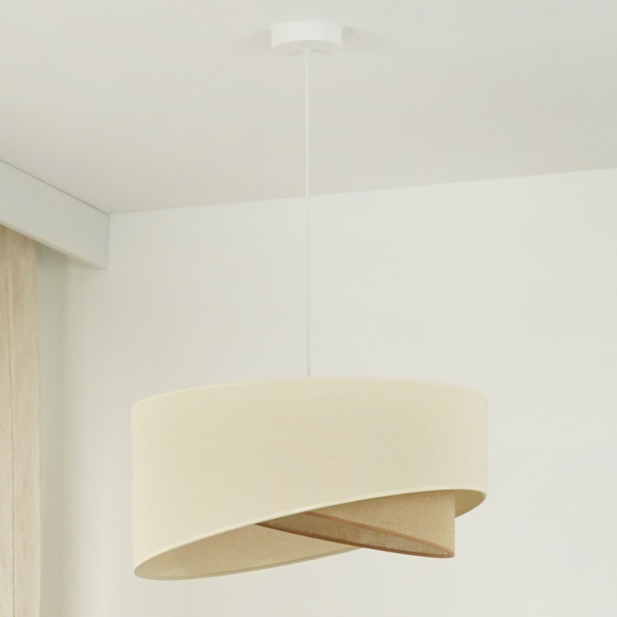 Brilagi - LED Lühter LYRA 1xE27/15W/230V kreemikas/beež