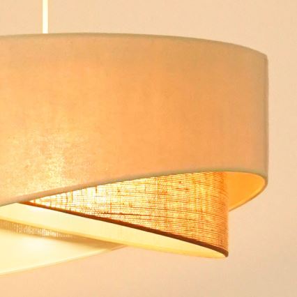 Brilagi - LED Lühter LYRA 1xE27/15W/230V kreemikas/beež