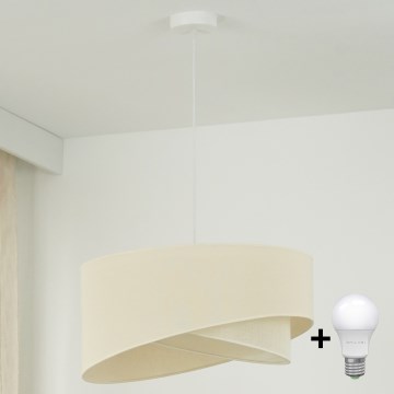 Brilagi - LED Lühter LYRA 1xE27/15W/230V kreemikas