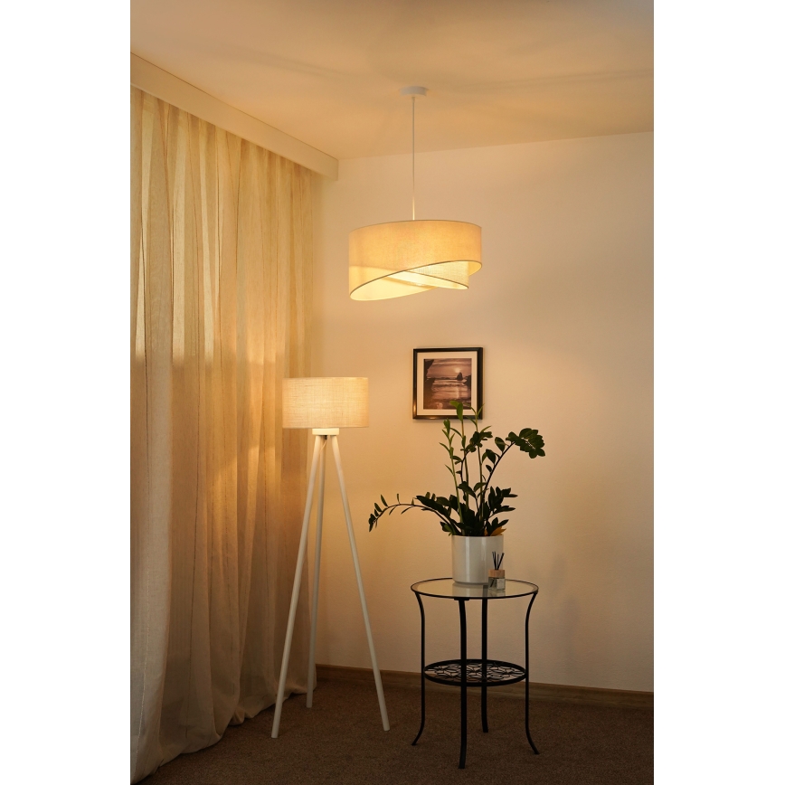 Brilagi - LED Lühter LYRA 1xE27/15W/230V kreemikas