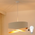 Brilagi - LED Lühter LYRA 1xE27/15W/230V kreemikas/valge