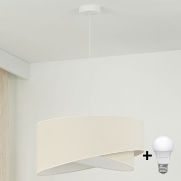 Brilagi - LED Lühter LYRA 1xE27/15W/230V kreemikas/valge