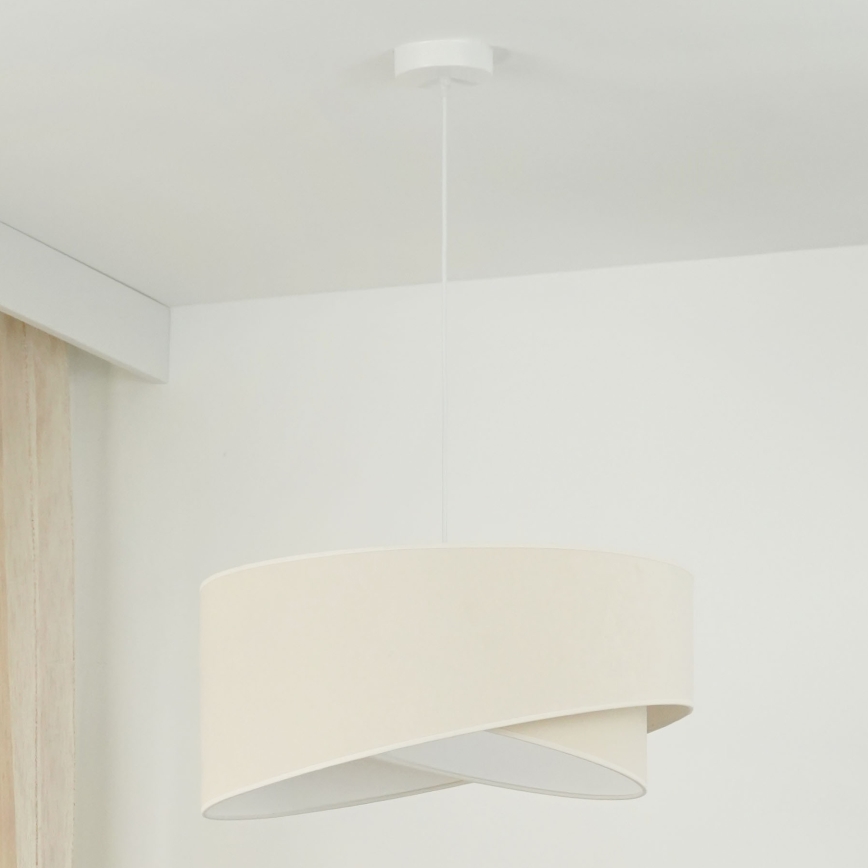 Brilagi - LED Lühter LYRA 1xE27/15W/230V kreemikas/valge