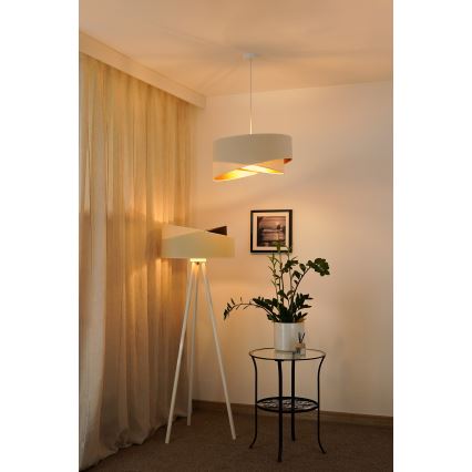 Brilagi - LED Lühter LYRA 1xE27/15W/230V kreemikas/valge