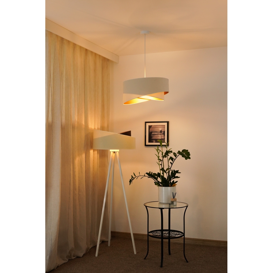 Brilagi - LED Lühter LYRA 1xE27/15W/230V kreemikas/valge