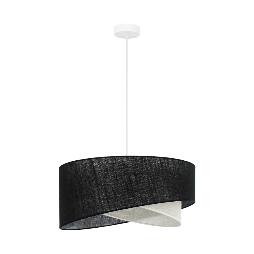 Brilagi - LED Lühter LYRA 1xE27/15W/230V must/kreemikas