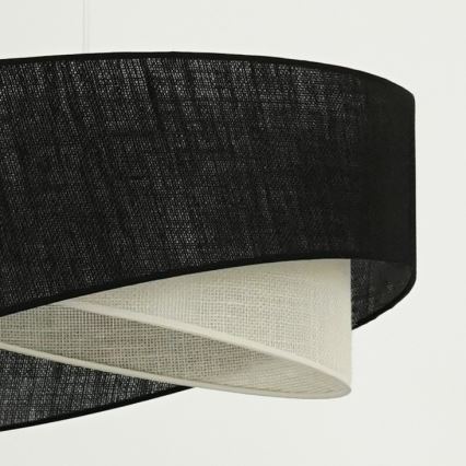 Brilagi - LED Lühter LYRA 1xE27/15W/230V must/kreemikas