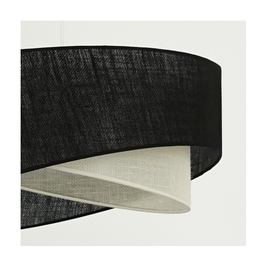Brilagi - LED Lühter LYRA 1xE27/15W/230V must/kreemikas