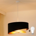 Brilagi - LED Lühter LYRA 1xE27/15W/230V must/kreemikas/kuldne