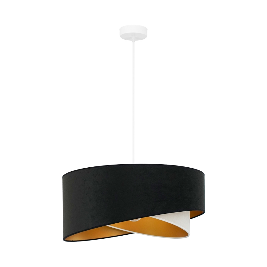 Brilagi - LED Lühter LYRA 1xE27/15W/230V must/kreemikas/kuldne