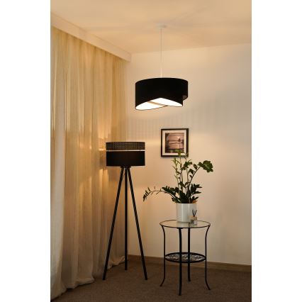 Brilagi - LED Lühter LYRA 1xE27/15W/230V must/valge