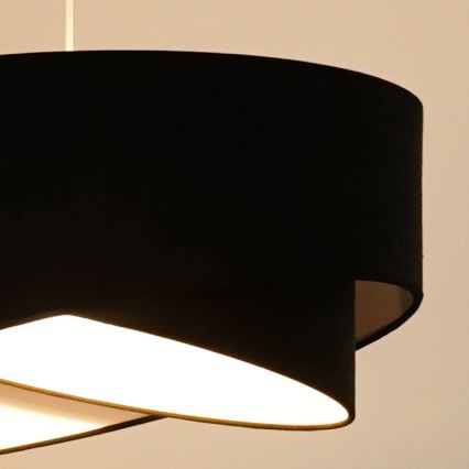 Brilagi - LED Lühter LYRA 1xE27/15W/230V must/valge