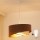 Brilagi - LED Lühter LYRA 1xE27/15W/230V pruun/kreemikas/kuldne
