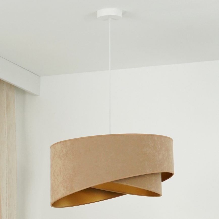 Brilagi - LED Lühter LYRA 1xE27/15W/230V pruun/kuldne