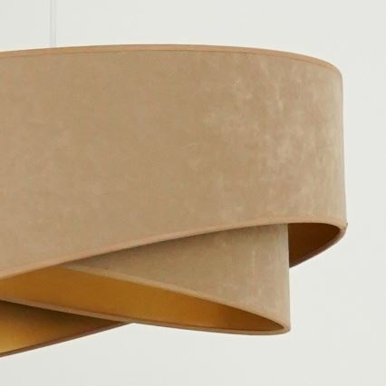 Brilagi - LED Lühter LYRA 1xE27/15W/230V pruun/kuldne