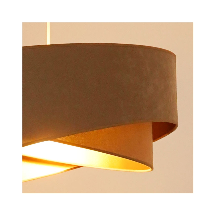 Brilagi - LED Lühter LYRA 1xE27/15W/230V pruun/kuldne