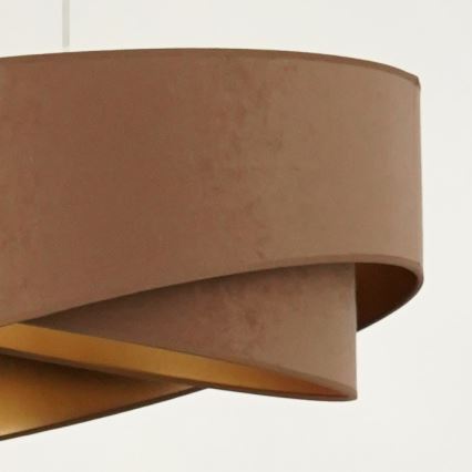 Brilagi - LED Lühter LYRA 1xE27/15W/230V pruun/kuldne