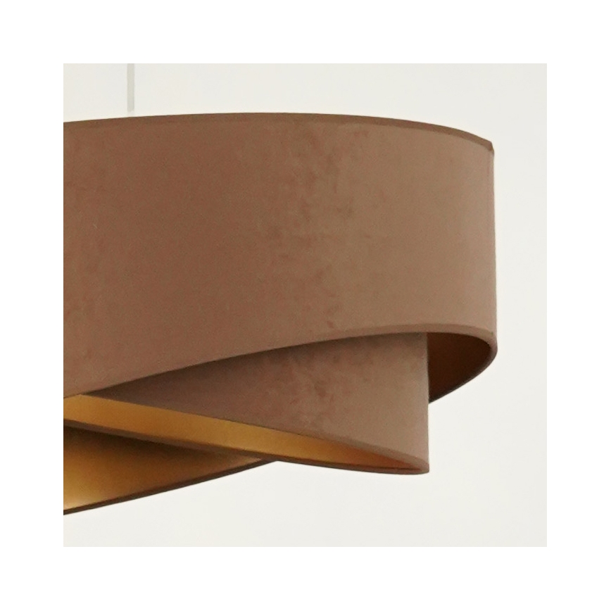 Brilagi - LED Lühter LYRA 1xE27/15W/230V pruun/kuldne