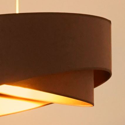 Brilagi - LED Lühter LYRA 1xE27/15W/230V pruun/kuldne