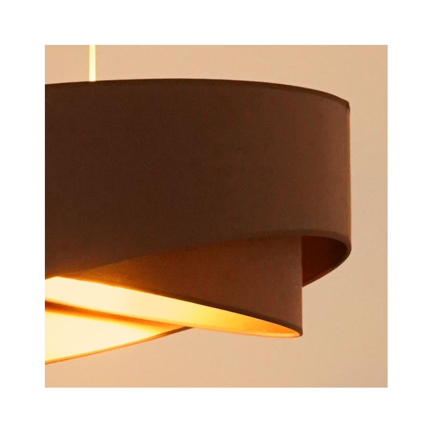 Brilagi - LED Lühter LYRA 1xE27/15W/230V pruun/kuldne