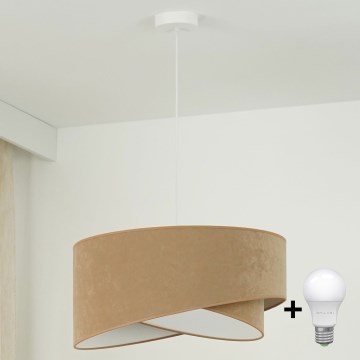 Brilagi - LED Lühter LYRA 1xE27/15W/230V pruun/valge