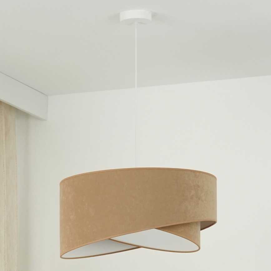 Brilagi - LED Lühter LYRA 1xE27/15W/230V pruun/valge