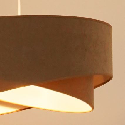 Brilagi - LED Lühter LYRA 1xE27/15W/230V pruun/valge