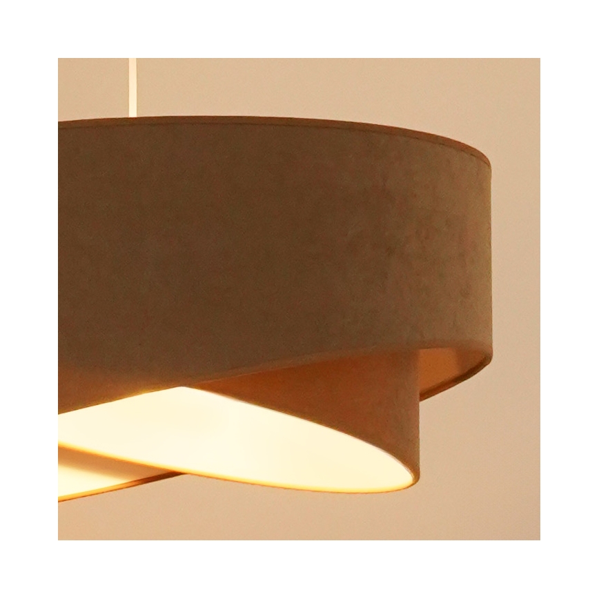 Brilagi - LED Lühter LYRA 1xE27/15W/230V pruun/valge