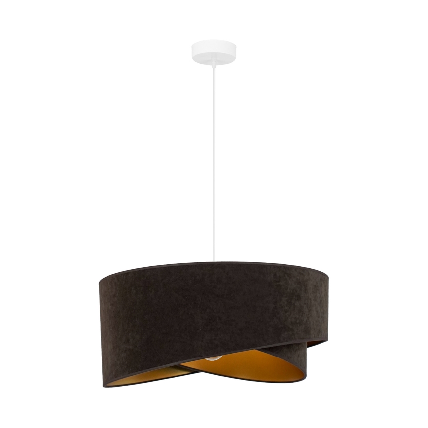 Brilagi - LED Lühter LYRA 1xE27/15W/230V tumepruun/kuldne