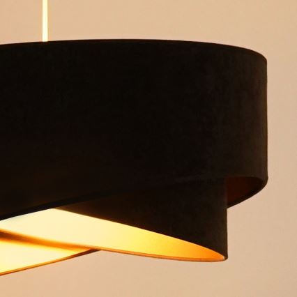 Brilagi - LED Lühter LYRA 1xE27/15W/230V tumepruun/kuldne